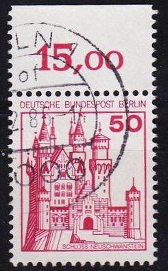 Germany BERLIN [1977] MiNr 0536 A ( O/ used ) [01] Burgen Schlösser ORand