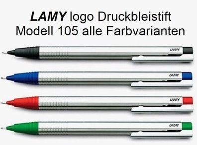 LAMY logo 105 Druckbleistift 0,7mm Edelstahl rundmattiert alle Farbvarianten