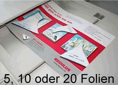 5/10/20 Laser-Drucker-Folie weiß A4 Regulus Signolit® SC-22 140µ Polyesterfolie