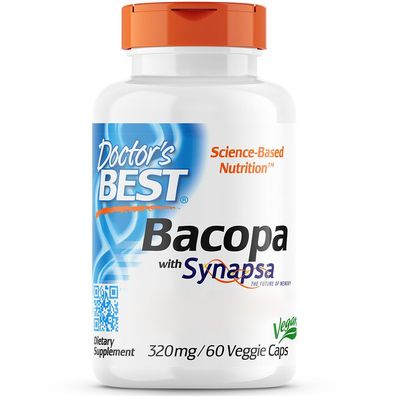 Doctor's Best, Bacopa with Synapsa, 320mg, 60 Veg. Kapseln