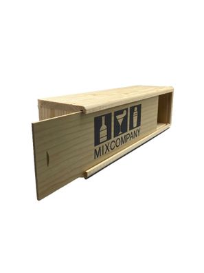 Exklusive Mixcompany Geschenkbox aus Holz Maße: 36,5cm x 11cm