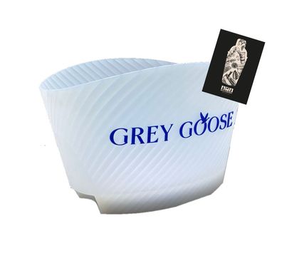 Grey Goose LED Kühler Flaschenkühler Eiskühler Getränkekühler Bar Farbe: Weiß m