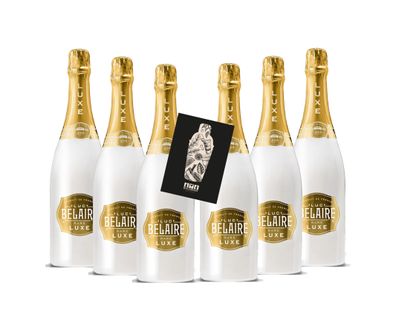 Luc Belaire Luxe 6er Set - 6x 0,75 Liter (12,5% vol) Schaumwein aus Frankreich