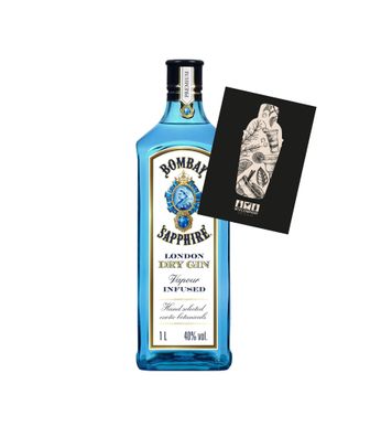 Bombay Sapphire Distilled London Dry Gin, 1L (40% vol) Vapour infused - [Enthäl