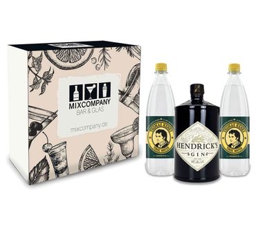 Hendricks Gin Tonic Set / Geschenkset - Hendricks Gin 0,7l 700ml (44% Vol.) + 2