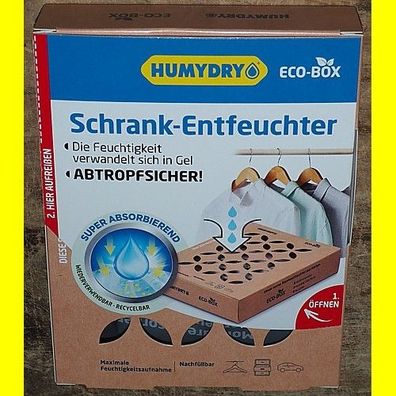 Humydry Schrank-Entfeuchter ECO-Box mit 200g Gel-Bag - Nachfüllbar