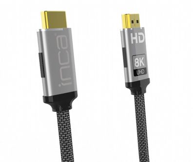 Inca HDMI Kabel: 8K High Definition Bildübertragung, Goldspitzen, geflochtene ...