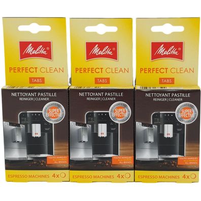 Melitta 6762481 Reinigungstabletten 3x 4 Perfect Clean Tabs Espressomaschine