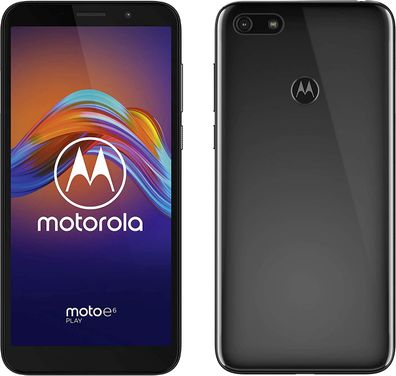 Motorola Moto E6 Play XT2029-2 32GB Steel Black + Kitsound Boomcube Neu OVP Bundle...