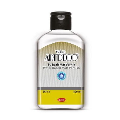 büst Artdeco Mattlack auf Wasserbasis | 500 ml | Schützt Acrylmalerei