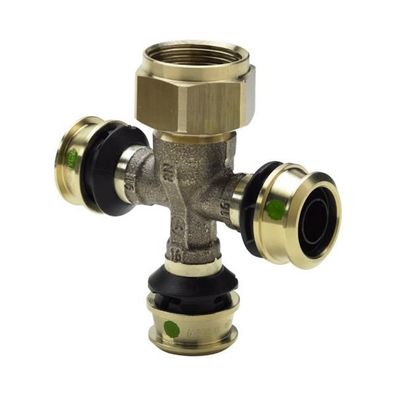 Viega Verteiler mit SC Raxofix 5326.08 in16mmxG3/4-3fach Siliziumbronze