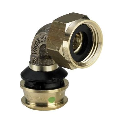 Viega Winkelverschraubung mit SC Raxofix 5355 in 16mm x G1/2 Siliziumbronze