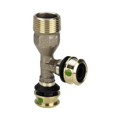 Viega T-Stück mit SC Raxofix 5326.4 in R1/2x16mmx16mm Siliziumbronze