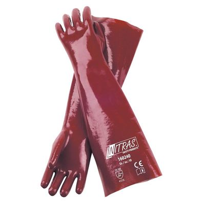 Arbeitshandschuhe | 12 Paar NITRAS PVC-Handschuhe | Gr.10 | Länge 40 cm
