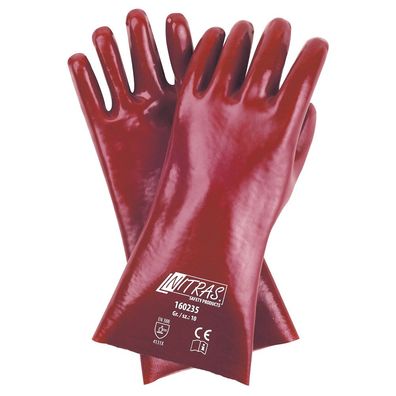 Arbeitshandschuhe | 12 Paar NITRAS PVC-Handschuhe | Gr.10 | Länge 35 cm