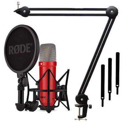 Rode NT1 Signature Red Mikrofon mit Gelenkarm