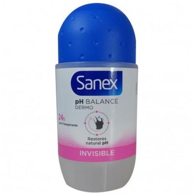 Roll-On Deodorant Sanex Invisible (50 ml)