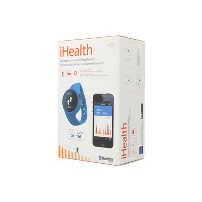 iHealth Activity SleepTracker Bluetooth Fitness Uhr Schrittzähler blau - sehr gut
