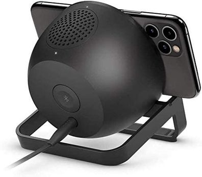 Belkin drahtloser Boost Charge Stand + Speaker Ladeständer Lautsprecher schwarz