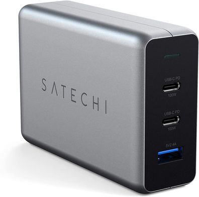 Satechi 100W Type-C PD GaN Charger Universalnetzteil USB-Ladegerät silber