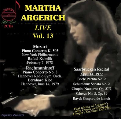 Wolfgang Amadeus Mozart (1756-1791): Martha Argerich - Legendary Treasures Vol.13