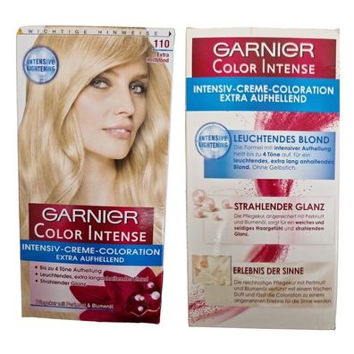 Garnier Haar Farbe Extra Hellblond 110 Extra Aufhellen mit Perlmutt & Blumenöl