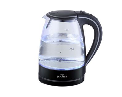 Wasserkocher 1,7L mit LED-Beleuchtung Teekocher Glas Edelstahl - Farbe: ...