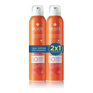 Körper-Sonnenschutzspray Rilastil Sun System Durchsichtig SPF 50+ 200 ml x 2