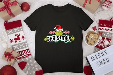 Herren T-Shirt - Dr. Seuss Grinch Hugs Christmas Shirt Weihnachten T-shirt