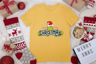 Kinder T-Shirt Dr. Seuss Grinch Hugs Christmas Shirt Weihnachten T-shirt