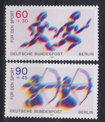 Germany BERLIN [1979] MiNr 0596-97 ( * */ mnh ) Sport