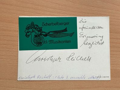 Christoph Reichelt Autogrammkarte #7824