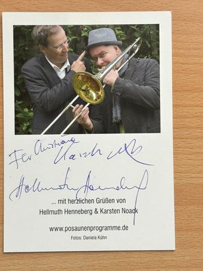 Hellmut Henneberg & Karsten Noack Autogrammkarte #7735