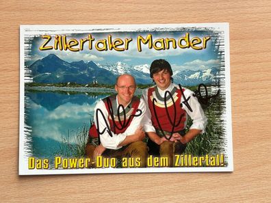 Zillertaler Mander Autogrammkarte #7826