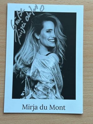 Mirja du Mont Autogrammkarte #7536