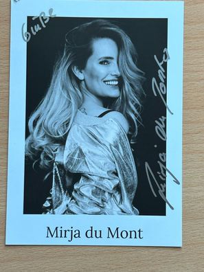Mirja du Mont Autogrammkarte #7645