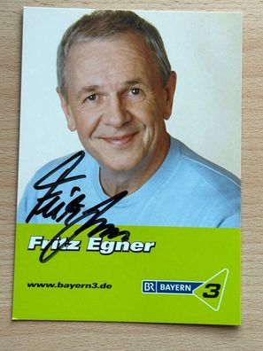 Fritz Egner Bayern 3 Autogrammkarte #7615