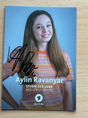 Aylin Ravanyar Sturm der Liebe Autogrammkarte #7596