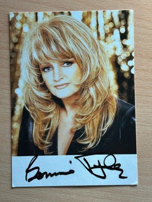 Bonnie Tyler Autogrammkarte orig signiert #7339