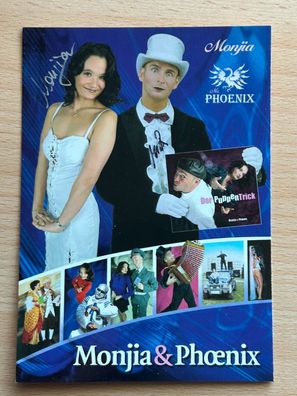 Monjia & Phoenix Autogrammkarte #7646