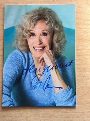 Bibi Johns Autogrammkarte orig signiert #7379