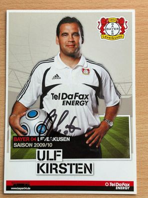 Ulf Kirsten Bayer 04 Leverkusen 2009/10 Autogrammkarte orig signiert #7082