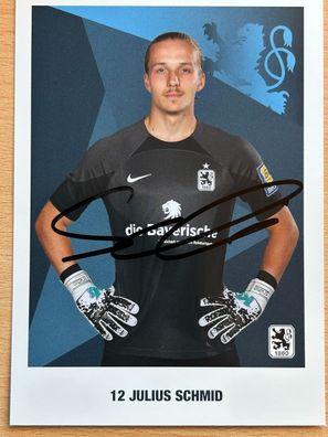 Julius Schmid TSV 1860 München 2023/24 Autogrammkarte orig signiert #6995