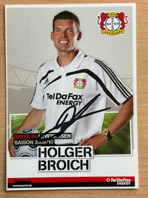 Holger Broich Bayer 04 Leverkusen 2009/10 Autogrammkarte orig signiert #7078