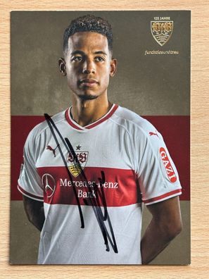 Dennis Aogo VfB Stuttgart 2018/19 Autogrammkarte orig signiert #7087