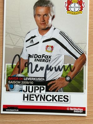 Jupp Heynckes Bayer 04 Leverkusen 2009/10 Autogrammkarte orig signiert #7077