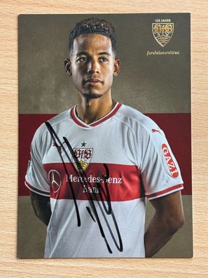 Dennis Aogo VfB Stuttgart 2018/19 Autogrammkarte orig signiert #7088