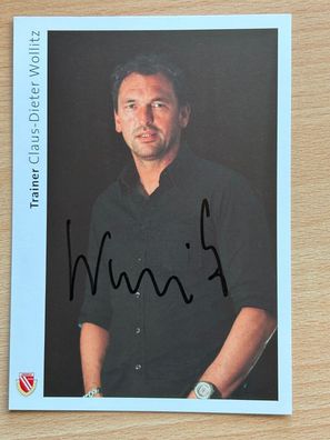 Claus-Dieter Wollitz Energie Cottbus 2009/10 Autogrammkarte orig signiert #7040