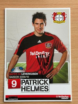 Patrick Helmes Bayer 04 Leverkusen 2009/10 Autogrammkarte orig signiert #7059