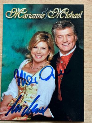 Marianne & MIchael Autogrammkarte orig signiert #7347